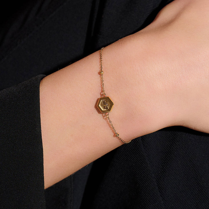 Olivia Burton Gold Minima Bee Bracelet