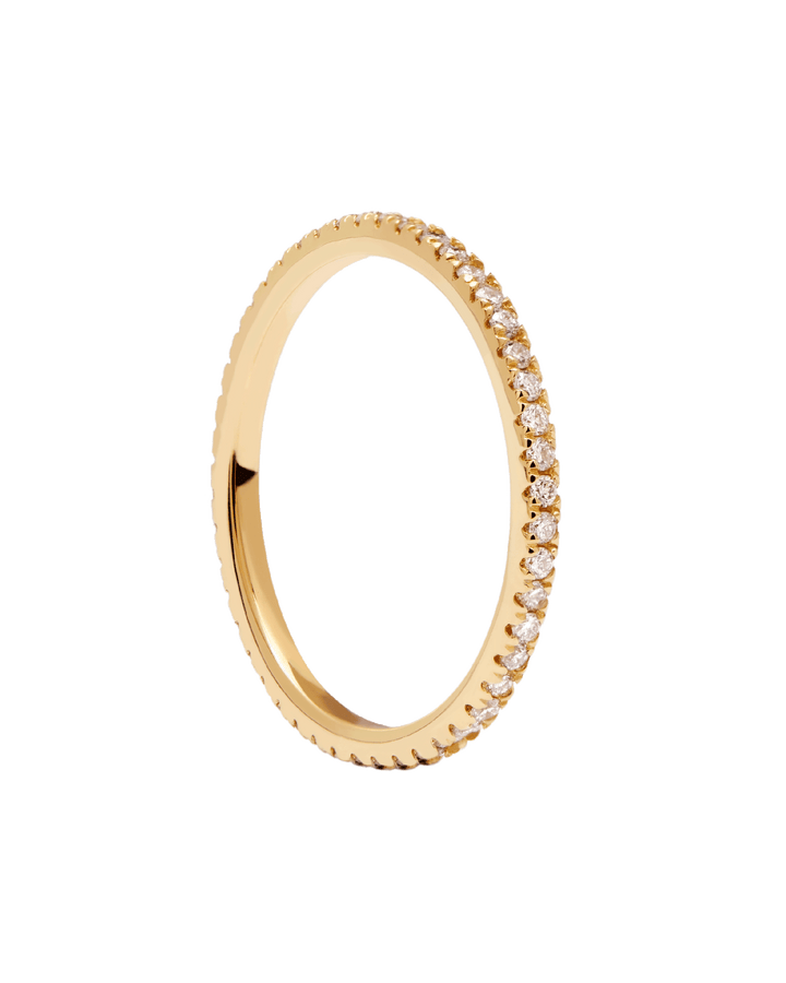 PDPAOLA 18ct Solid Gold Diamond Eternity Ring