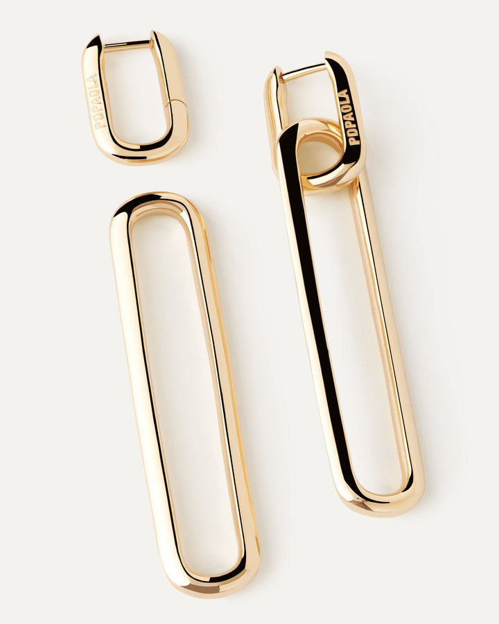 PDPAOLA Gold Rodeo Drop Earrings