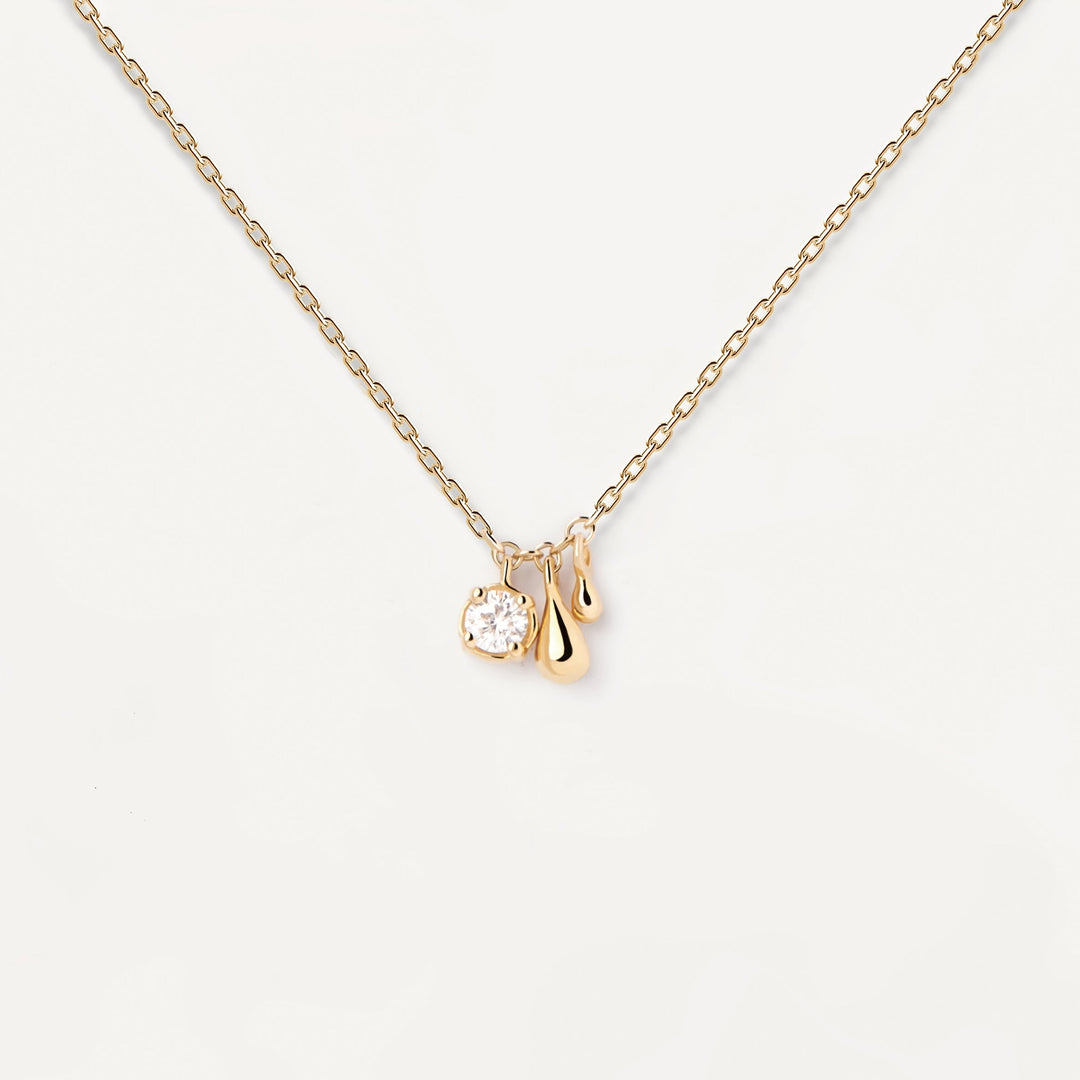 PDPAOLA Gold Water Necklace