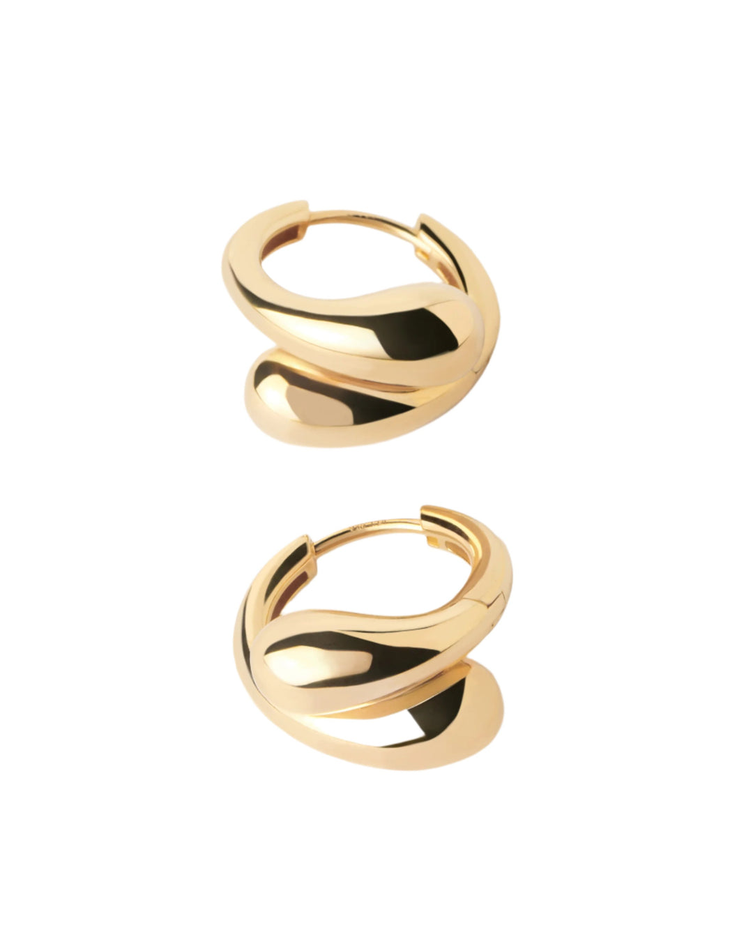 PDPAOLA Gold Loop Hoop Earrings