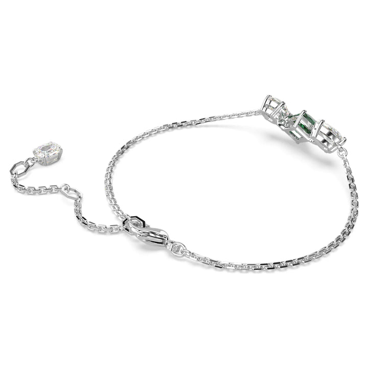 Swarovski Silver Mesmera Mixed Cut Green Bracelet