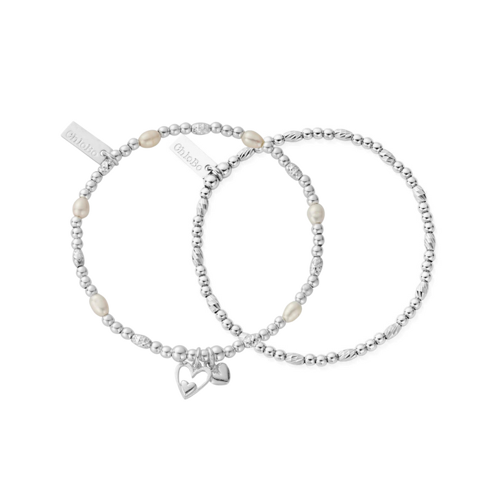 ChloBo Exclusive & Dainty Sparkle Set of 2 Bracelets