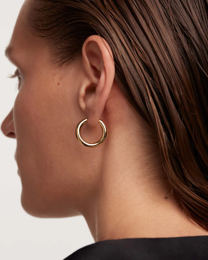 PDPAOLA Gold Pirouette Earrings