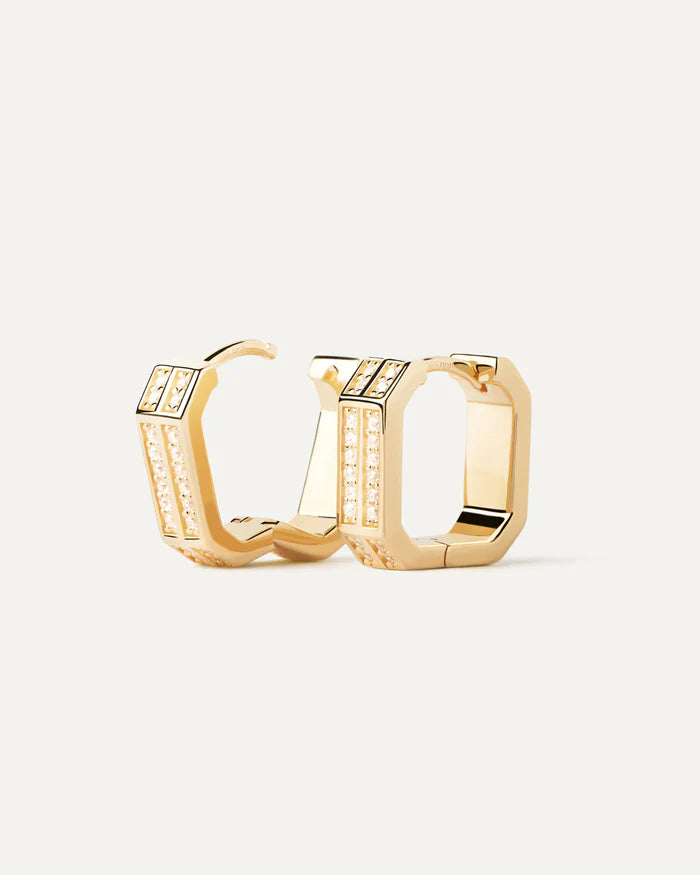 PDPAOLA Gold Olympia Earrings