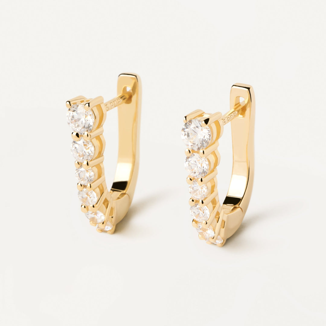 PDPAOLA Gold Rise Earrings