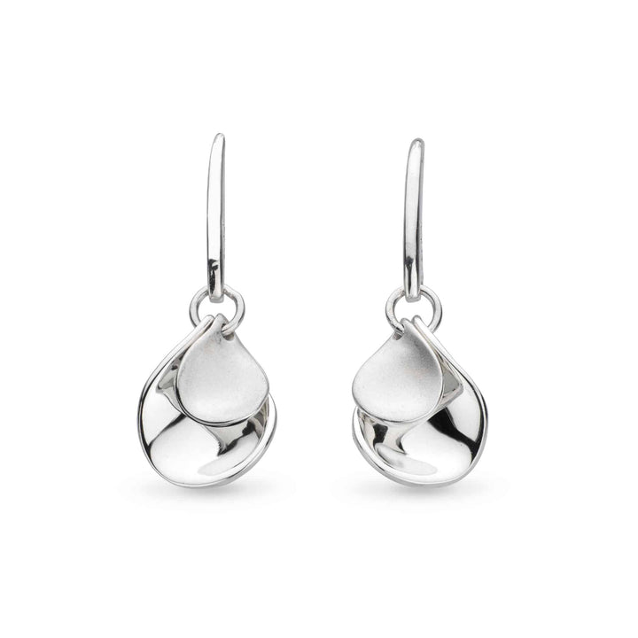 Kit Heath Silver Blossom Enchanted Petal Drop Earrings