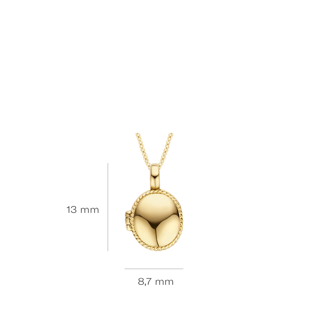 Blush 14ct Gold Locket Pendant