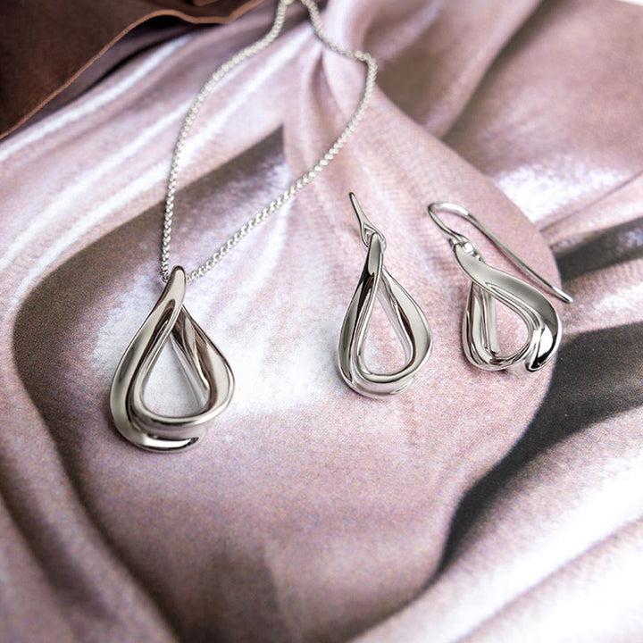 Kit Heath Silver Serenity Drop Earrings