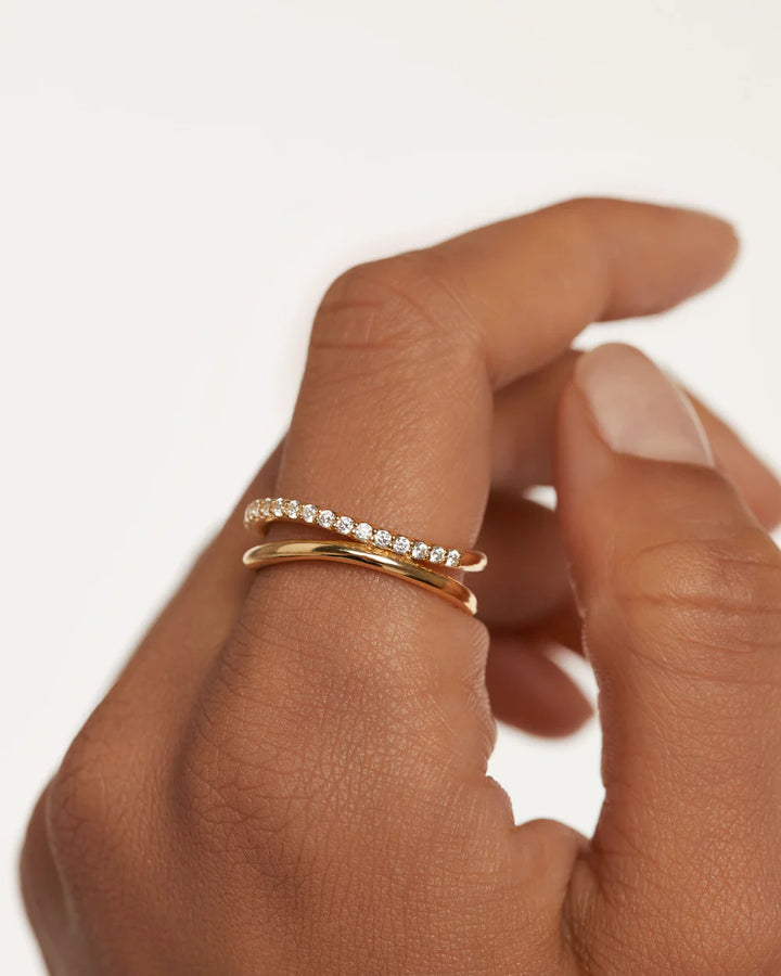 PDPAOLA Gold Twister Ring