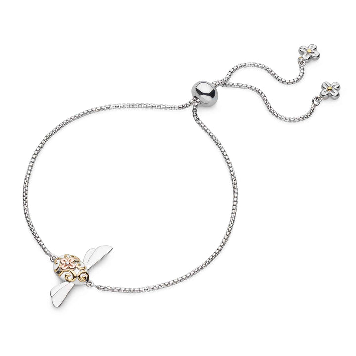 Kit Heath Silver Blossom Flyte Queen Honey Bee Toggle Bracelet