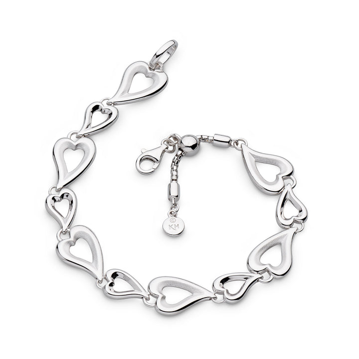 Kit Heath Silver Desire Love Story Multi-Link Sliber Bracelet