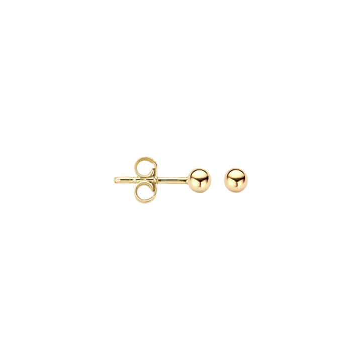 Blush 14ct Solid Gold Ball Stud Earrings