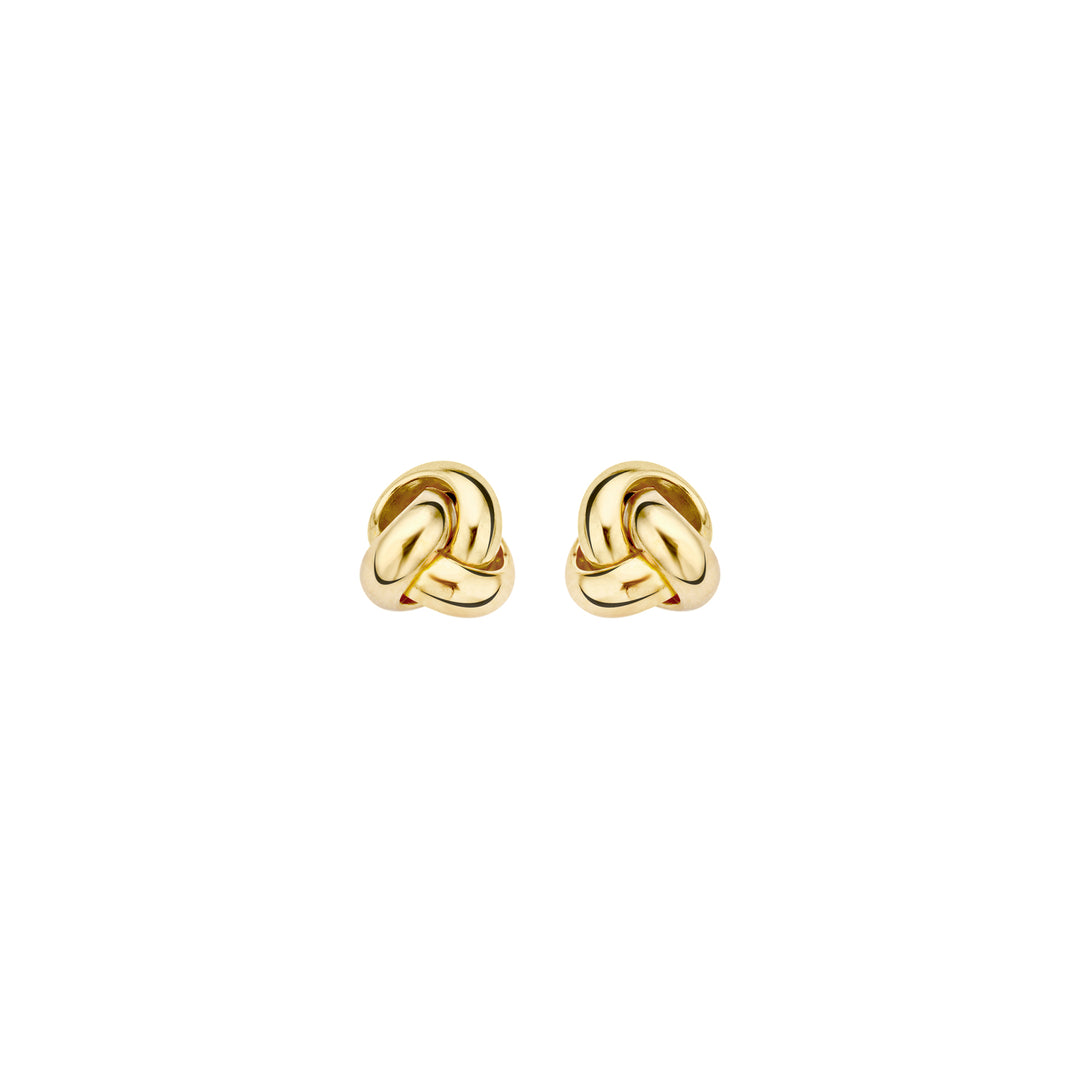 Blush 14ct Solid Gold Twisted Stud Earrings