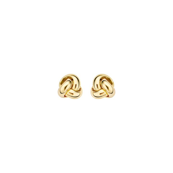 Blush 14ct Solid Gold Twisted Stud Earrings