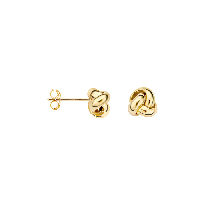 Blush 14ct Solid Gold Twisted Stud Earrings