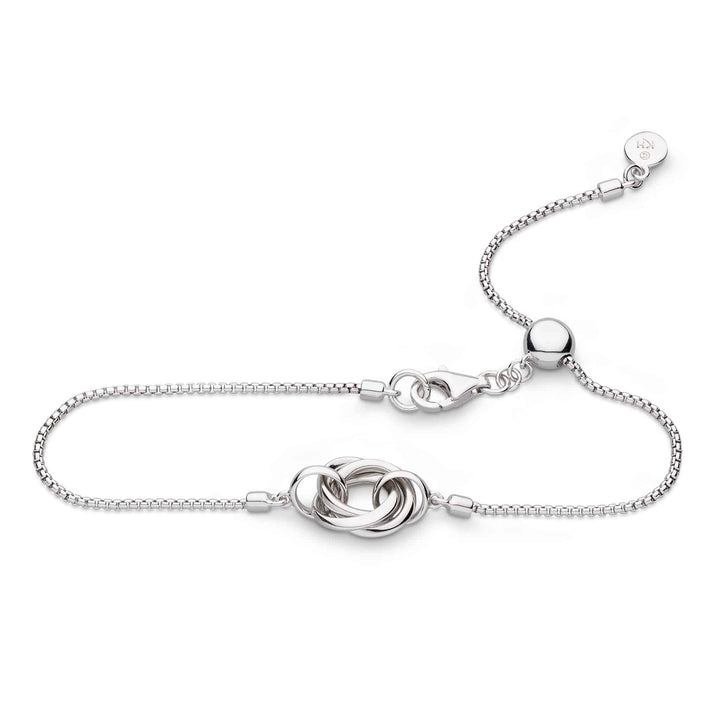 Kit Heath Silver Bevel Trilogy Slider Bracelet