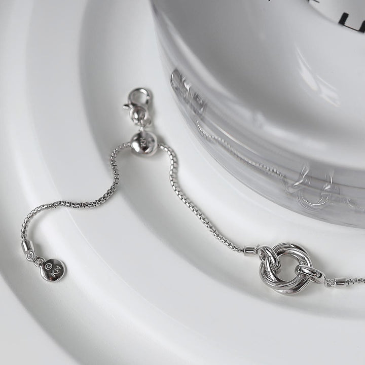 Kit Heath Silver Bevel Trilogy Slider Bracelet