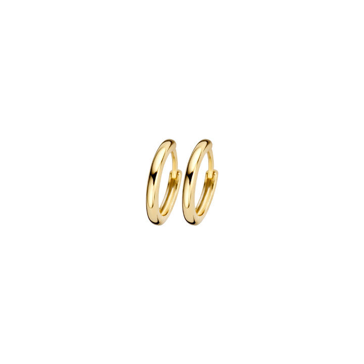 Blush 14ct Solid Gold Round Hoop Earrings