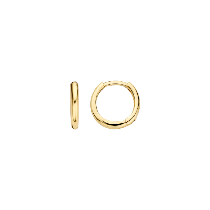 Blush 14ct Solid Gold Round Hoop Earrings