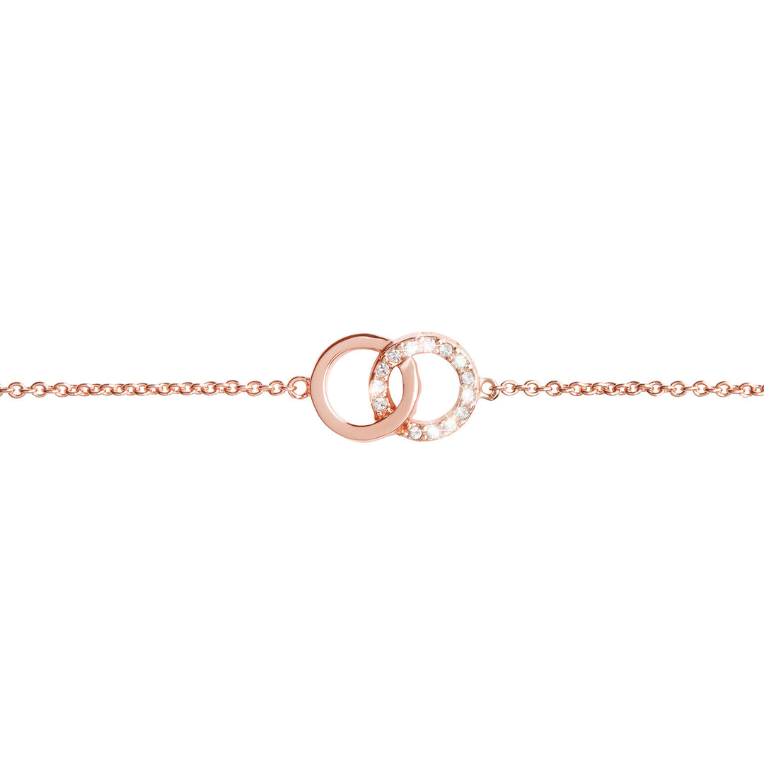 Olivia Burton Rose Gold Bejewelled Interlink Chain Bracelet