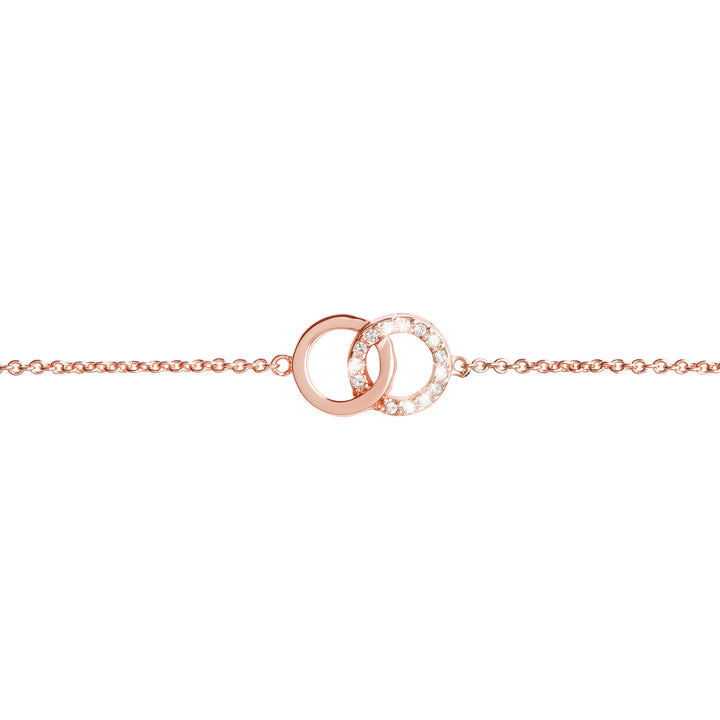 Olivia Burton Rose Gold Bejewelled Interlink Chain Bracelet