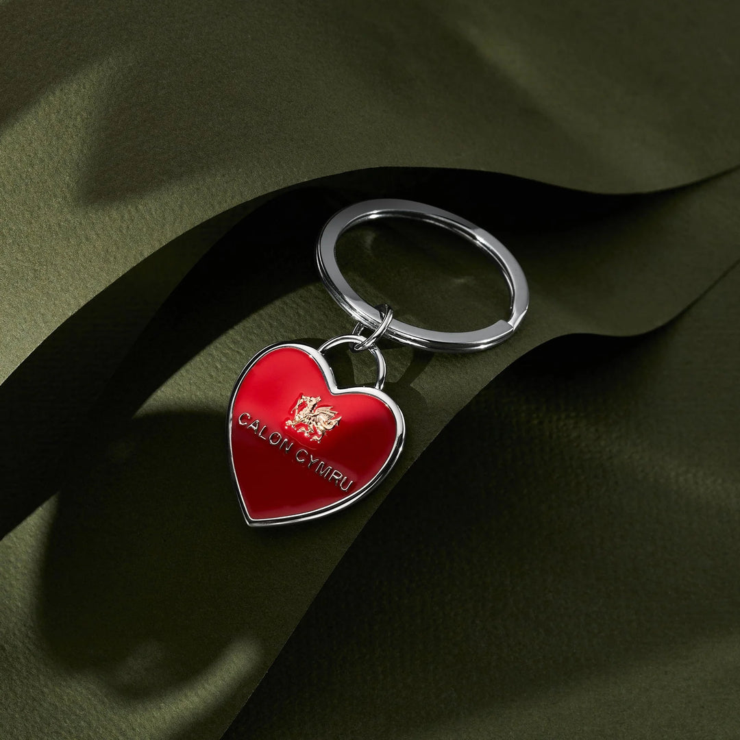 Clogau Silver WRU Welsh Heart Keyring