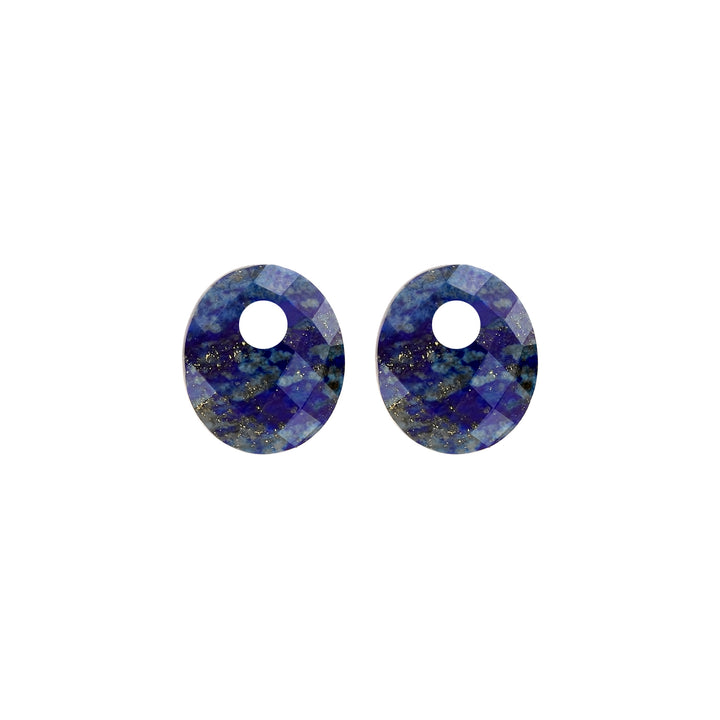 Blush Mineral Stone Lapis Earring Charms