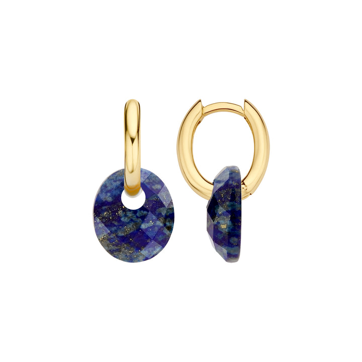 Blush Mineral Stone Lapis Earring Charms