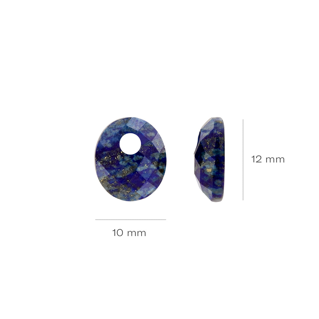 Blush Mineral Stone Lapis Earring Charms