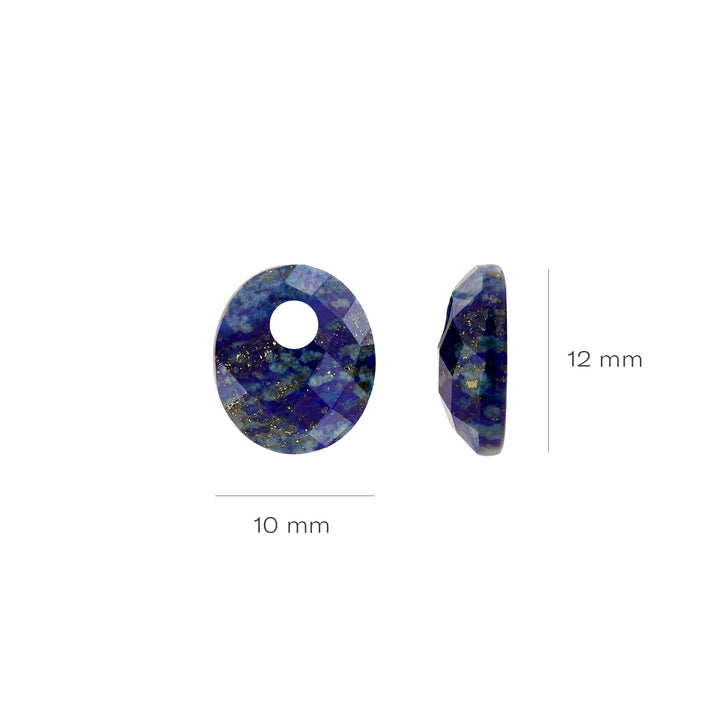 Blush Mineral Stone Lapis Earring Charms