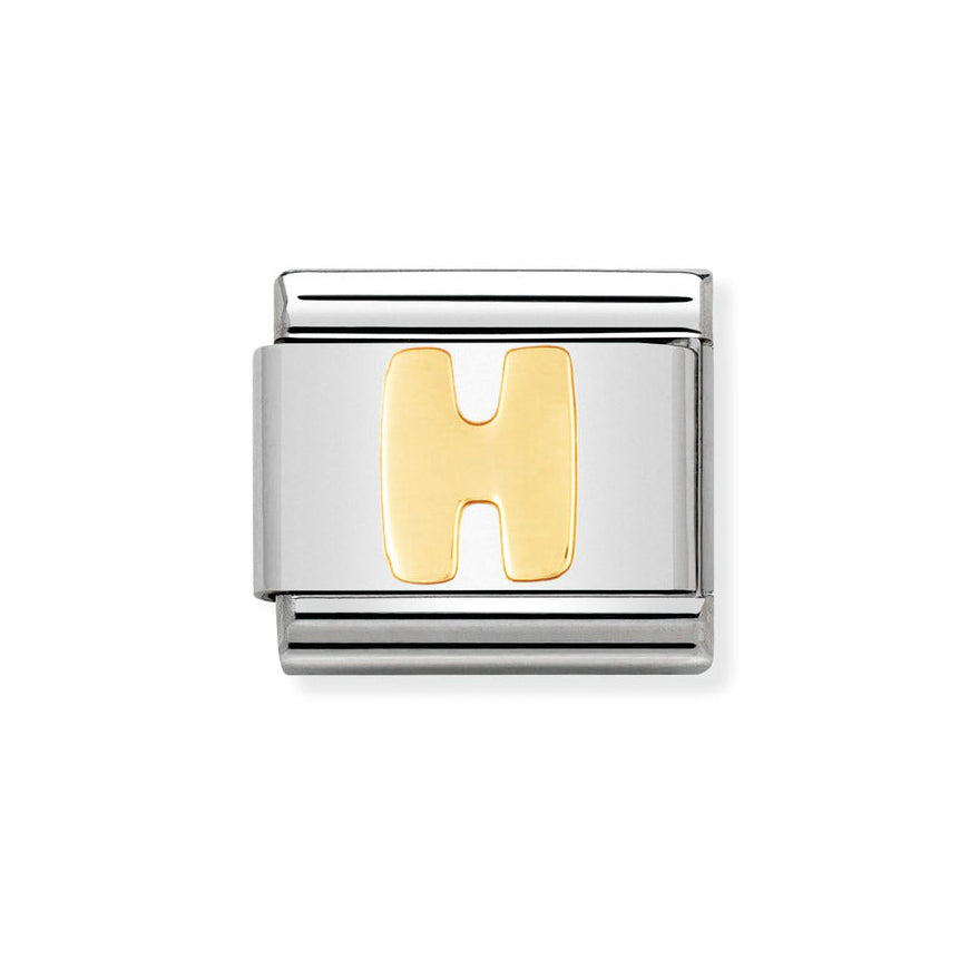 Nomination 18ct Gold Classic Letter Initials A-Z Charms