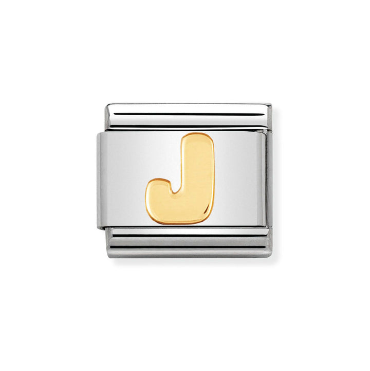 Nomination 18ct Gold Classic Letter Initials A-Z Charms