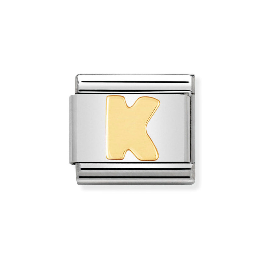 Nomination 18ct Gold Classic Letter Initials A-Z Charms