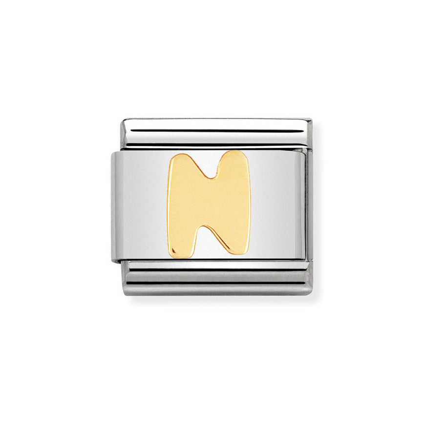 Nomination 18ct Gold Classic Letter Initials A-Z Charms