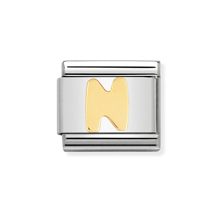 Nomination 18ct Gold Classic Letter Initials A-Z Charms