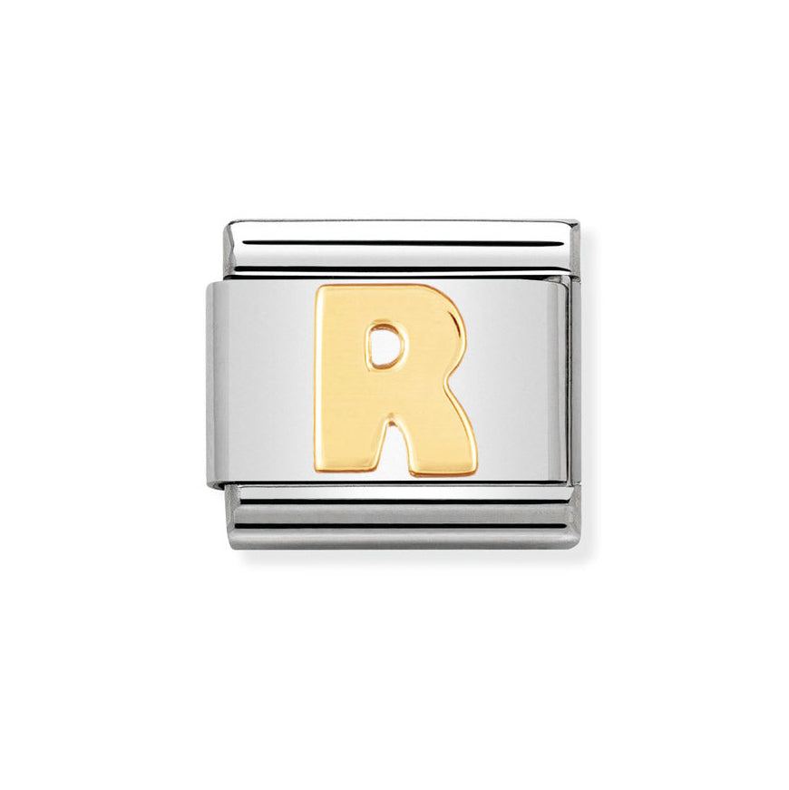 Nomination 18ct Gold Classic Letter Initials A-Z Charms