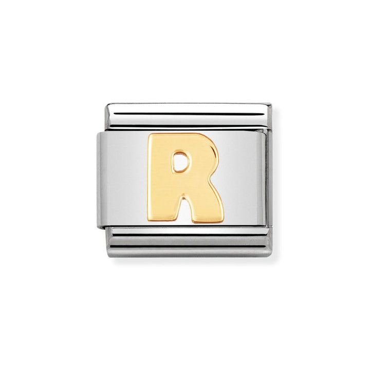 Nomination 18ct Gold Classic Letter Initials A-Z Charms