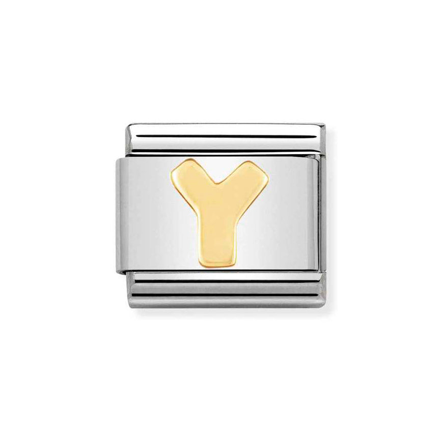 Nomination 18ct Gold Classic Letter Initials A-Z Charms