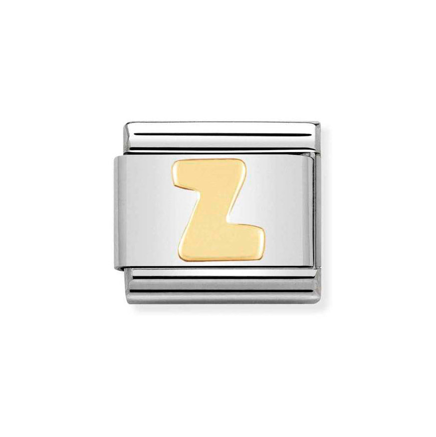 Nomination 18ct Gold Classic Letter Initials A-Z Charms