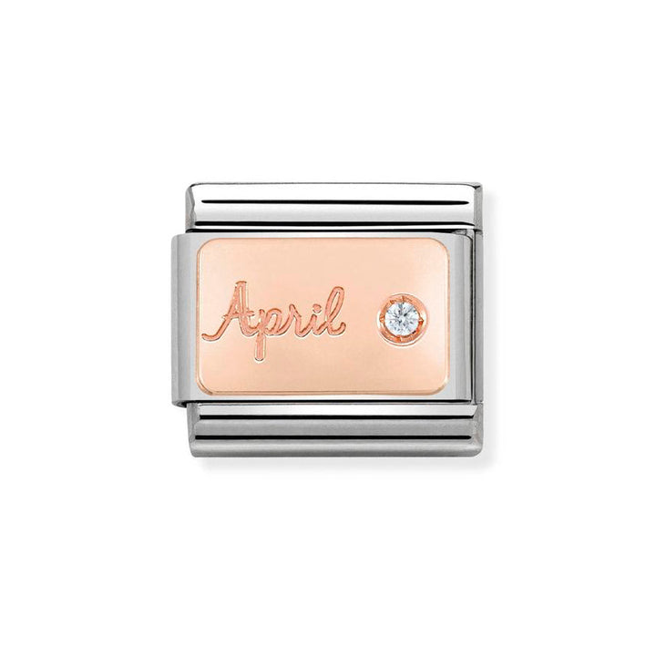 Nomination Classic Rose Gold Birth Month Stone Charm