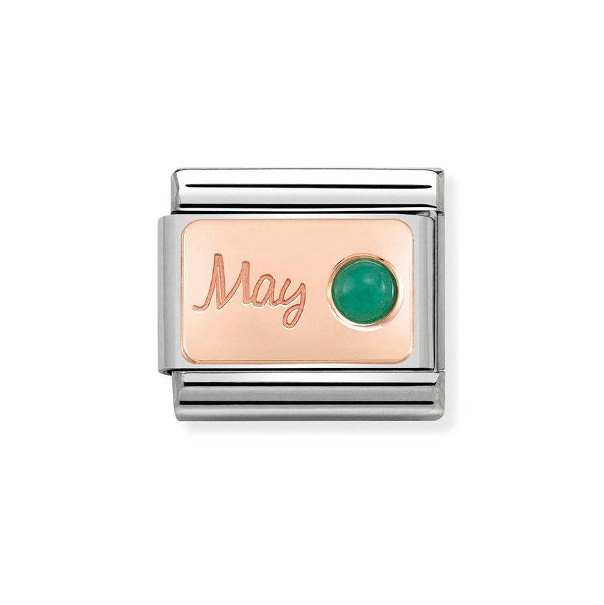 Nomination Classic Rose Gold Birth Month Stone Charm