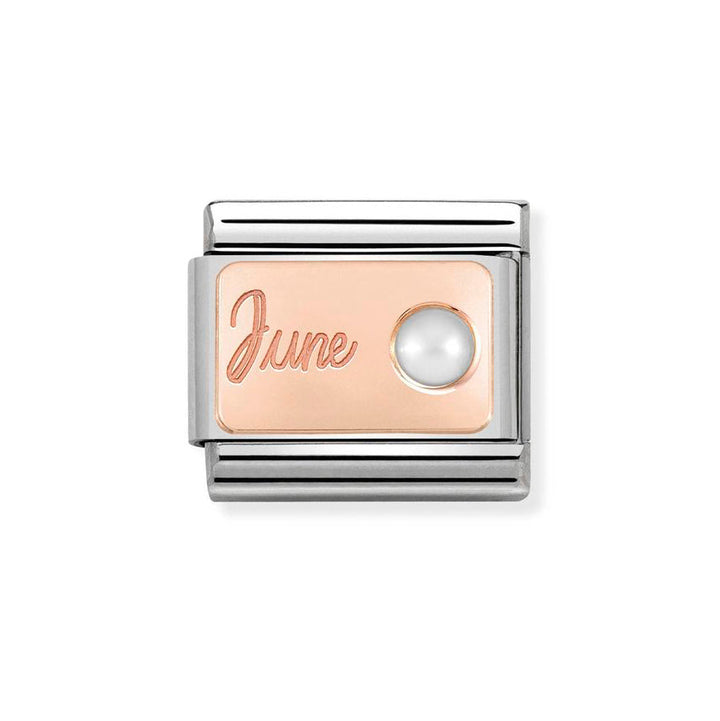 Nomination Classic Rose Gold Birth Month Stone Charm