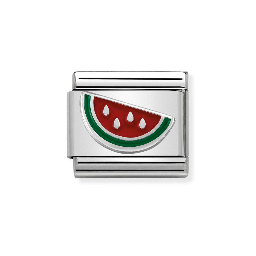 Nomination Silver Classic Watermelon Slice Charm