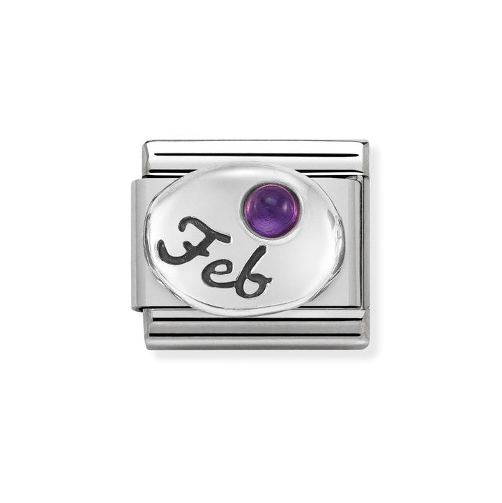 Nomination Classic Silver Birth Month Stone Charm