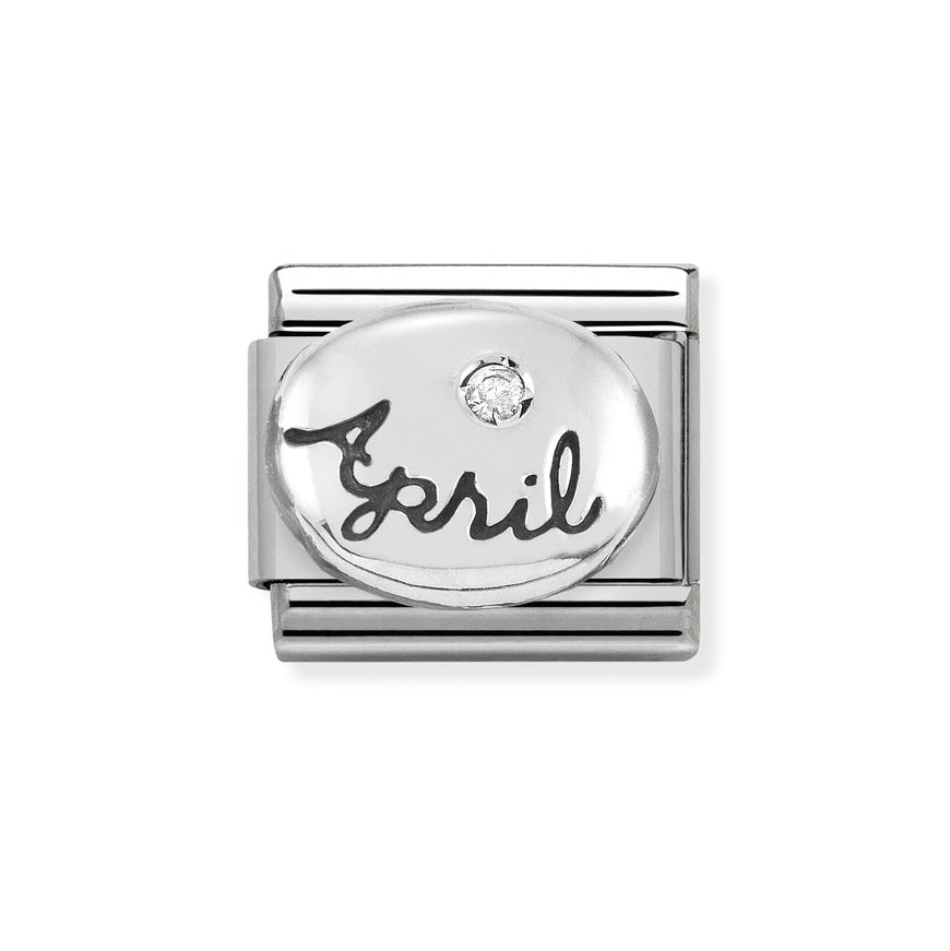 Nomination Classic Silver Birth Month Stone Charm