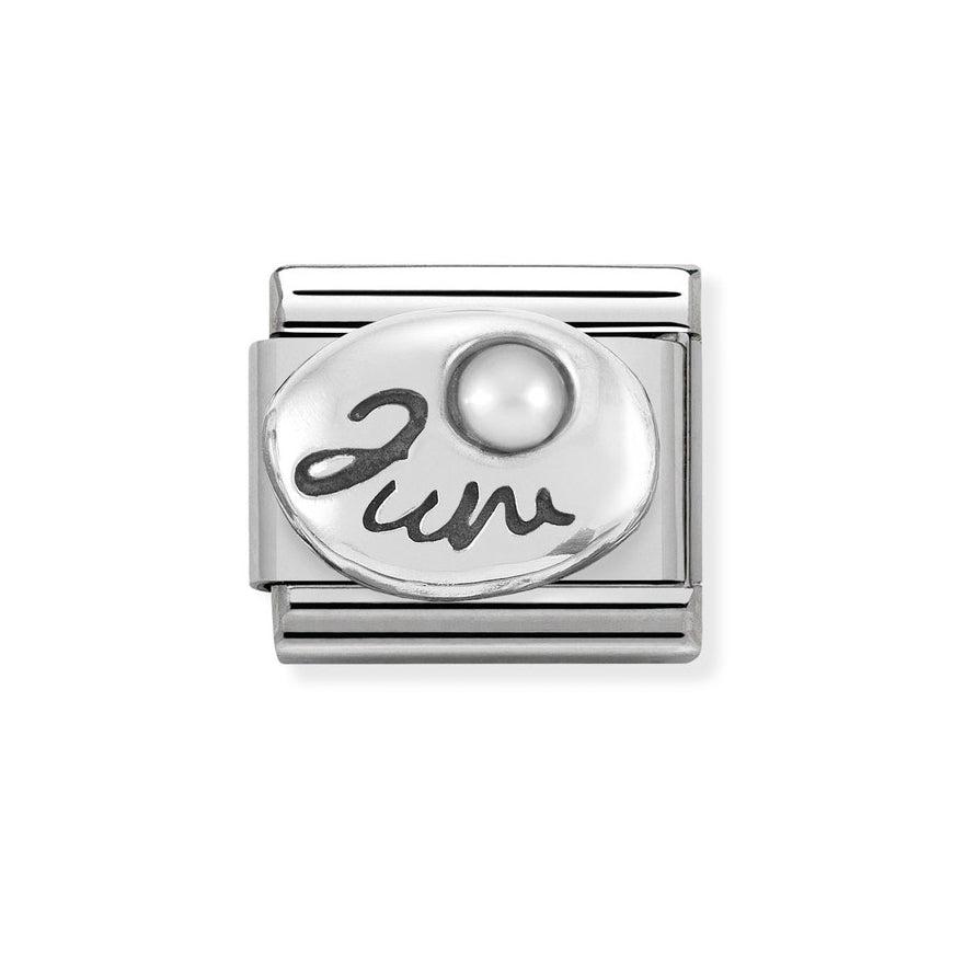 Nomination Classic Silver Birth Month Stone Charm