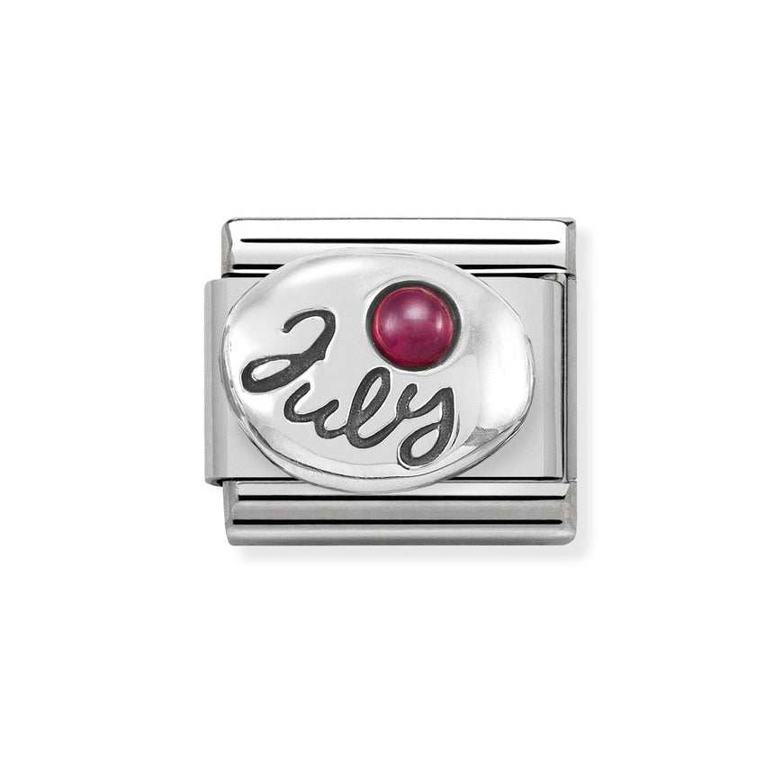 Nomination Classic Silver Birth Month Stone Charm