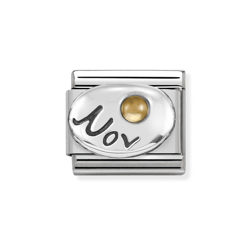 Nomination Classic Silver Birth Month Stone Charm