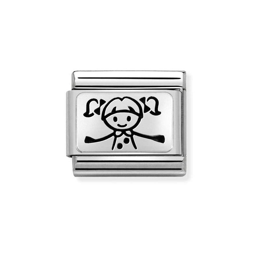 Nomination Classic Silver Girl Charm